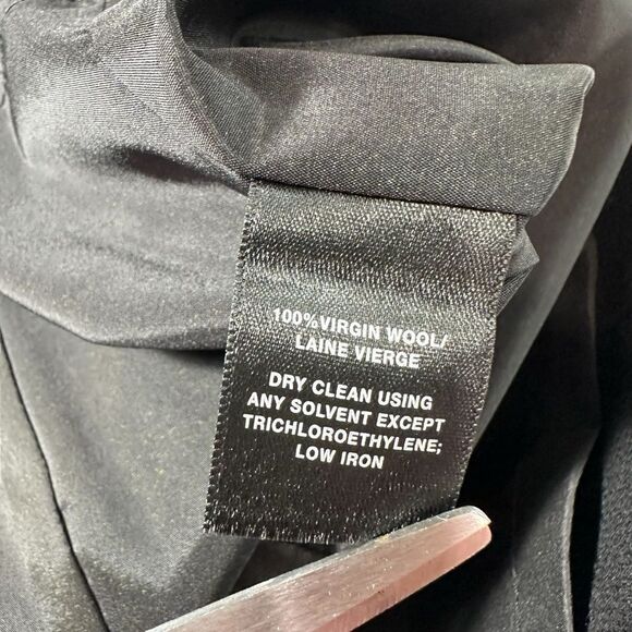 NWT Lafayette 148 Virgin Wool Black Mini Shift Dress, Size 2 - Picture 11 of 11